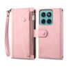Lacné Kryty | Peňaženkové puzdro Eseble Zip Wallet case hnedé – Motorola Moto G56 5G | Lacné Kryty
