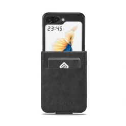 Lacné Kryty | Peňaženkové puzdro Imeeke čierne – Samsung Galaxy Z Flip 7 | Lacné Kryty