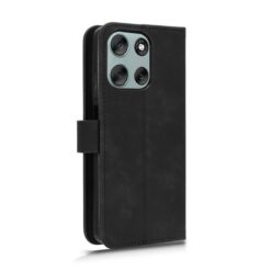 Lacné Kryty | Peňaženkové puzdro Solid čierne – Motorola Moto G56 5G | Lacné Kryty