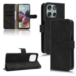 Lacné Kryty | Peňaženkové puzdro Solid čierne – Motorola Moto G56 5G | Lacné Kryty