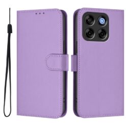 Lacné Kryty | Peňaženkové puzdro Solid fialové – ZTE Blade V70 Vita | Lacné Kryty