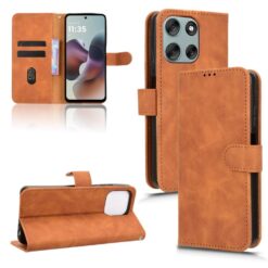 Peňaženkové puzdro Solid hnedé – Motorola Moto G56 5G | Lacné Kryty Lacné Kryty | Peňaženkové puzdro Solid hnedé – Motorola Moto G56 5G | Lacné Kryty