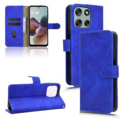 Lacné Kryty | Peňaženkové puzdro Solid modré – Motorola Moto G56 5G | Lacné Kryty