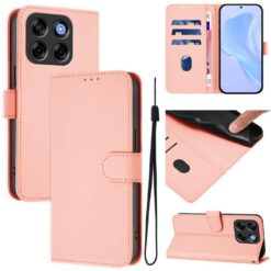 Lacné Kryty | Peňaženkové puzdro Solid ružové – ZTE Blade V70 Vita | Lacné Kryty