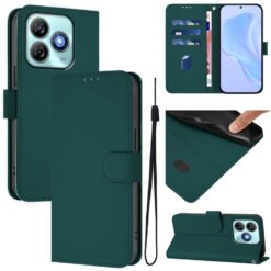 Lacné Kryty | Peňaženkové puzdro Solid zelené – ZTE Blade A75 4G | Lacné Kryty