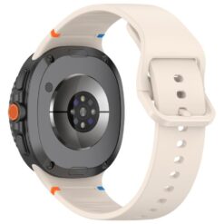 Lacné Kryty | Remienok Smooth Wristband béžový pre Samsung Galaxy Watch 8 Classic 46mm / Watch 8 44mm / Watch 8 40mm / Watch 9 40mm / Watch 9 44mm | Lacné Kryty