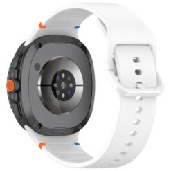 Lacné Kryty | Remienok Smooth Wristband biely pre Samsung Galaxy Watch 8 Classic 46mm / Watch 8 44mm / Watch 8 40mm / Watch 9 40mm / Watch 9 44mm | Lacné Kryty