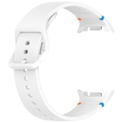 Lacné Kryty | Remienok Smooth Wristband biely pre Samsung Galaxy Watch 8 Classic 46mm / Watch 8 44mm / Watch 8 40mm / Watch 9 40mm / Watch 9 44mm | Lacné Kryty