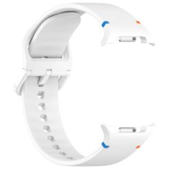 Lacné Kryty | Remienok Smooth Wristband biely pre Samsung Galaxy Watch 8 Classic 46mm / Watch 8 44mm / Watch 8 40mm / Watch 9 40mm / Watch 9 44mm | Lacné Kryty
