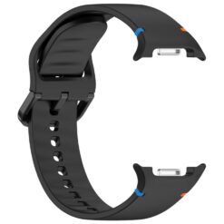 Lacné Kryty | Remienok Smooth Wristband čierny pre Samsung Galaxy Watch 8 Classic 46mm / Watch 8 44mm / Watch 8 40mm / Watch 9 40mm / Watch 9 44mm | Lacné Kryty