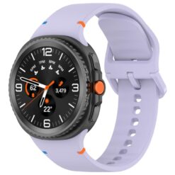 Lacné Kryty | Remienok Smooth Wristband fialový pre Samsung Galaxy Watch 8 Classic 46mm / Watch 8 44mm / Watch 8 40mm / Watch 9 40mm / Watch 9 44mm | Lacné Kryty