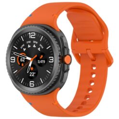 Lacné Kryty | Remienok Smooth Wristband oranžový pre Samsung Galaxy Watch 8 Classic 46mm / Watch 8 44mm / Watch 8 40mm / Watch 9 40mm / Watch 9 44mm | Lacné Kryty