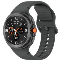Remienok Smooth Wristband tmavosivý pre Samsung Galaxy Watch 8 Classic 46mm / Watch 8 44mm / Watch 8 40mm / Watch 9 40mm / Watch 9 44mm