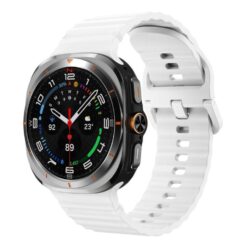 Lacné Kryty | Remienok Techno Wristband biely pre Samsung Galaxy Watch 8 Classic 46mm / Watch 8 44mm / Watch 8 40mm / Watch 9 40mm / Watch 9 44mm | Lacné Kryty