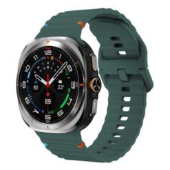 Lacné Kryty | Remienok Techno Wristband zelený pre Samsung Galaxy Watch 8 Classic 46mm / Watch 8 44mm / Watch 8 40mm / Watch 9 40mm / Watch 9 44mm | Lacné Kryty
