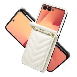 Lacné Kryty | Kryt Arrow Case biely – Samsung Galaxy Z Flip 7 | Lacné Kryty