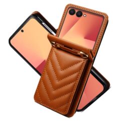 Kryt Arrow Case hnedý – Samsung Galaxy Z Flip 7 | Lacné Kryty Lacné Kryty | Kryt Arrow Case hnedý – Samsung Galaxy Z Flip 7 | Lacné Kryty