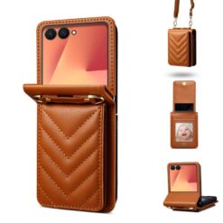 Kryt Arrow Case hnedý – Samsung Galaxy Z Flip 7 | Lacné Kryty Lacné Kryty | Kryt Arrow Case hnedý – Samsung Galaxy Z Flip 7 | Lacné Kryty