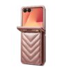 Lacné Kryty | Peňaženkové puzdro Diamond Card case biele – Samsung Galaxy Z Flip 7 | Lacné Kryty