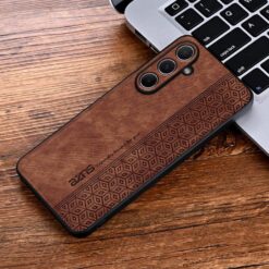 Lacné Kryty | Kryt AZNS Embossed Skin case hnedý – Samsung Galaxy A17 5G | Lacné Kryty