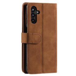 Lacné Kryty | Multifunkčné peňaženkové puzdro Nine-Card Case hnedé – Samsung Galaxy A17 5G | Lacné Kryty