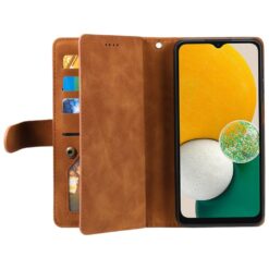 Lacné Kryty | Multifunkčné peňaženkové puzdro Nine-Card Case hnedé – Samsung Galaxy A17 5G | Lacné Kryty