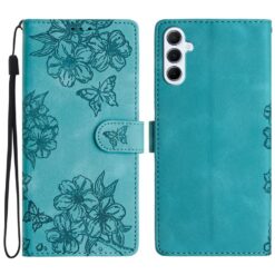 Peňaženkové puzdro Embossing Pattern Motýľ zelené – Samsung Galaxy A17 5G | Lacné Kryty Lacné Kryty | Peňaženkové puzdro Embossing Pattern Motýľ zelené – Samsung Galaxy A17 5G | Lacné Kryty