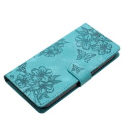 Peňaženkové puzdro Embossing Pattern Motýľ zelené – Samsung Galaxy A17 5G | Lacné Kryty Lacné Kryty | Peňaženkové puzdro Embossing Pattern Motýľ zelené – Samsung Galaxy A17 5G | Lacné Kryty