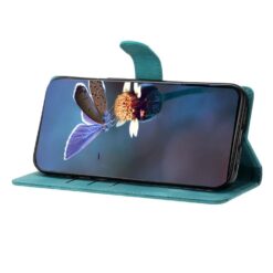 Peňaženkové puzdro Embossing Pattern Motýľ zelené – Samsung Galaxy A17 5G | Lacné Kryty Lacné Kryty | Peňaženkové puzdro Embossing Pattern Motýľ zelené – Samsung Galaxy A17 5G | Lacné Kryty