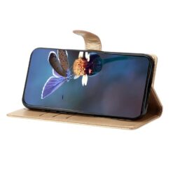 Peňaženkové puzdro Embossing Pattern Motýľ zlaté – Samsung Galaxy A17 5G | Lacné Kryty Lacné Kryty | Peňaženkové puzdro Embossing Pattern Motýľ zlaté – Samsung Galaxy A17 5G | Lacné Kryty