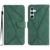 Lacné Kryty | Peňaženkové puzdro Embossing Pattern Stitchy case čierne – Samsung Galaxy A17 5G | Lacné Kryty