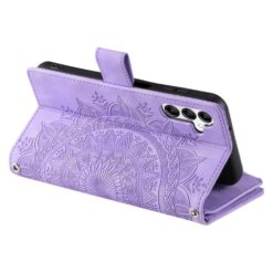 Peňaženkové puzdro Mandala zip case fialové – Samsung Galaxy A17 5G | Lacné Kryty Lacné Kryty | Peňaženkové puzdro Mandala zip case fialové – Samsung Galaxy A17 5G | Lacné Kryty