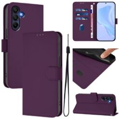 Lacné Kryty | Peňaženkové puzdro Solid fialové – Samsung Galaxy A17 5G | Lacné Kryty