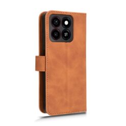Lacné Kryty | Peňaženkové puzdro Solid hnedé – ZTE Blade A35 / A55 | Lacné Kryty