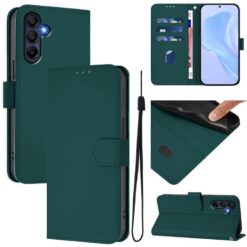 Lacné Kryty | Peňaženkové puzdro Solid zelené – Samsung Galaxy A17 5G | Lacné Kryty