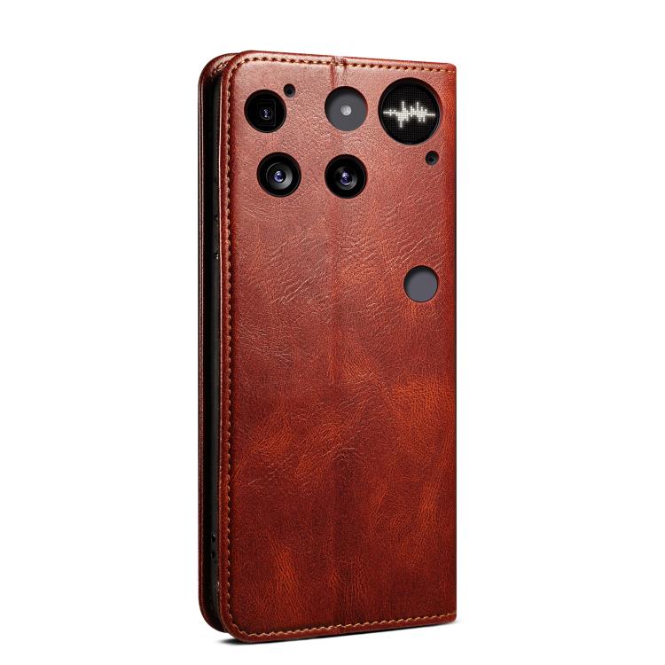 Peňaženkové puzdro Wax case hnedé – Nothing Phone (3) | Lacné Kryty Lacné Kryty | Peňaženkové puzdro Wax case hnedé – Nothing Phone (3) | Lacné Kryty