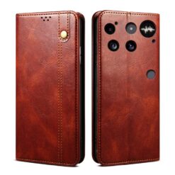 Peňaženkové puzdro Wax case hnedé – Nothing Phone (3)