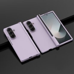 Lacné Kryty | Peňaženkové puzdro GKK Luxury case bledosivé – Samsung Galaxy Z Fold 7 | Lacné Kryty