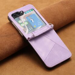 Lacné Kryty | Zadný kryt Lanyard case fialový – Samsung Galaxy Z Flip 7 | Lacné Kryty