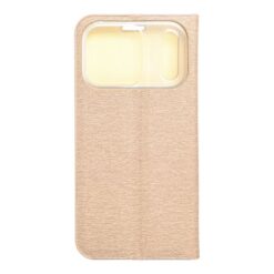 Knižkové puzdro Luna Book zlaté – Apple iPhone 17 Pro Max | Lacné Kryty Lacné Kryty | Knižkové puzdro Luna Book zlaté – Apple iPhone 17 Pro Max | Lacné Kryty