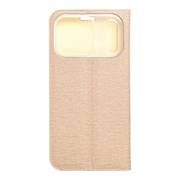 Knižkové puzdro Luna Book zlaté – Apple iPhone 17 Pro Max | Lacné Kryty Lacné Kryty | Knižkové puzdro Luna Book zlaté – Apple iPhone 17 Pro Max | Lacné Kryty