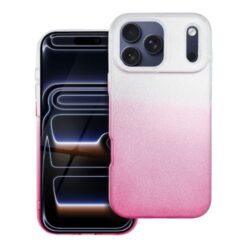 Lacné Kryty | Ligotavý Kryt Forcell Shining transparentno-ružový – Apple iPhone 17 Pro Max | Lacné Kryty