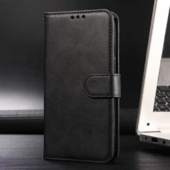 Lacné Kryty | Peňaženkové puzdro Classic Leather case čierne – Xiaomi Redmi 15C | Lacné Kryty