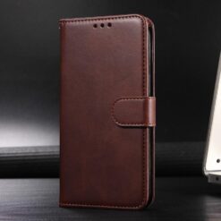 Lacné Kryty | Peňaženkové puzdro Classic Leather case hnedé – Xiaomi Redmi 15C | Lacné Kryty