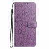 Peňaženkové puzdro Embossing Pattern Kvety zelené – Xiaomi Redmi 15 4G/5G | Lacné Kryty Lacné Kryty | Peňaženkové puzdro Embossing Pattern Kvety zelené – Xiaomi Redmi 15 4G/5G | Lacné Kryty