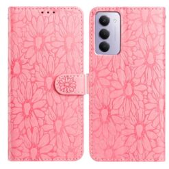 Peňaženkové puzdro Embossing Pattern Kvety ružové – Xiaomi Redmi 15 4G/5G | Lacné Kryty Lacné Kryty | Peňaženkové puzdro Embossing Pattern Kvety ružové – Xiaomi Redmi 15 4G/5G | Lacné Kryty