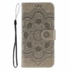 Lacné Kryty | Peňaženkové puzdro Embossing Pattern Mandala červené – Xiaomi Redmi 15 4G/5G | Lacné Kryty