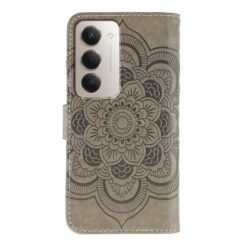 Peňaženkové puzdro Embossing Pattern Mandala sivé – Xiaomi Redmi 15 4G/5G | Lacné Kryty Lacné Kryty | Peňaženkové puzdro Embossing Pattern Mandala sivé – Xiaomi Redmi 15 4G/5G | Lacné Kryty