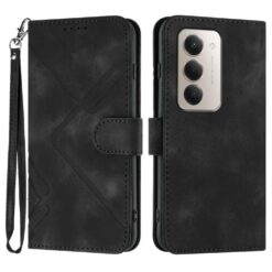 Peňaženkové puzdro Embossing Pattern Square čierne – Xiaomi Redmi 15 4G/5G | Lacné Kryty Lacné Kryty | Peňaženkové puzdro Embossing Pattern Square čierne – Xiaomi Redmi 15 4G/5G | Lacné Kryty