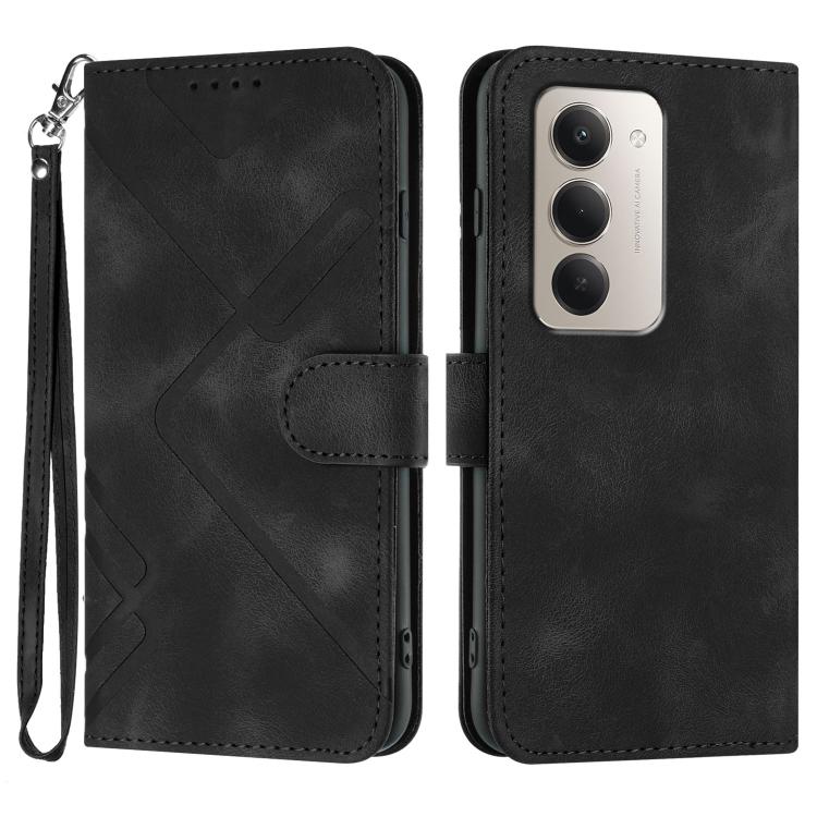 Peňaženkové puzdro Embossing Pattern Square čierne – Xiaomi Redmi 15 4G/5G | Lacné Kryty Lacné Kryty | Peňaženkové puzdro Embossing Pattern Square čierne – Xiaomi Redmi 15 4G/5G | Lacné Kryty